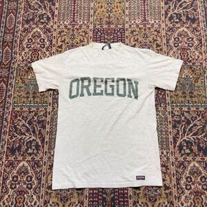 VTG 90s JanSport Oregon Ducks T Shirt‎ Small Gray Made in USA Logo Patch